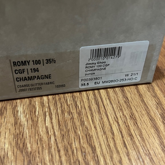 jimmy choo romy 100 silver glitter pumps size 35.5 - Picture 11 of 11